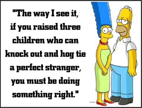 marge simpson doing something right